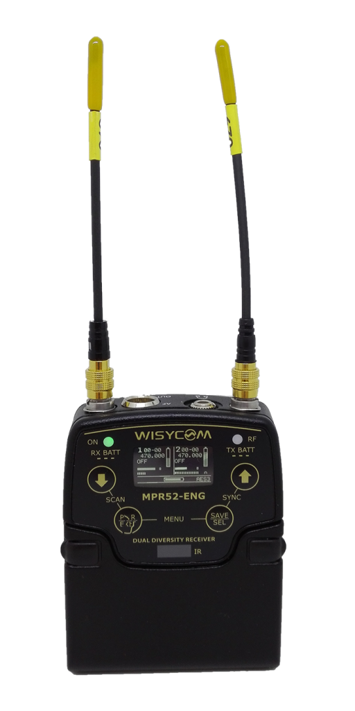 MPR 52 ENG - Récepteur double portable UHF
