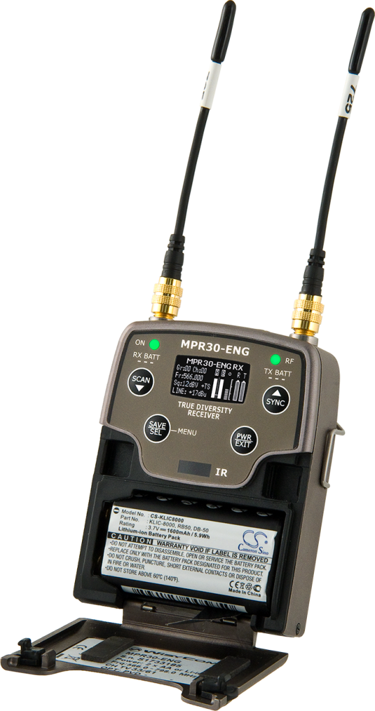 MPR 30 ENG - Récepteur double portable UHF diversity