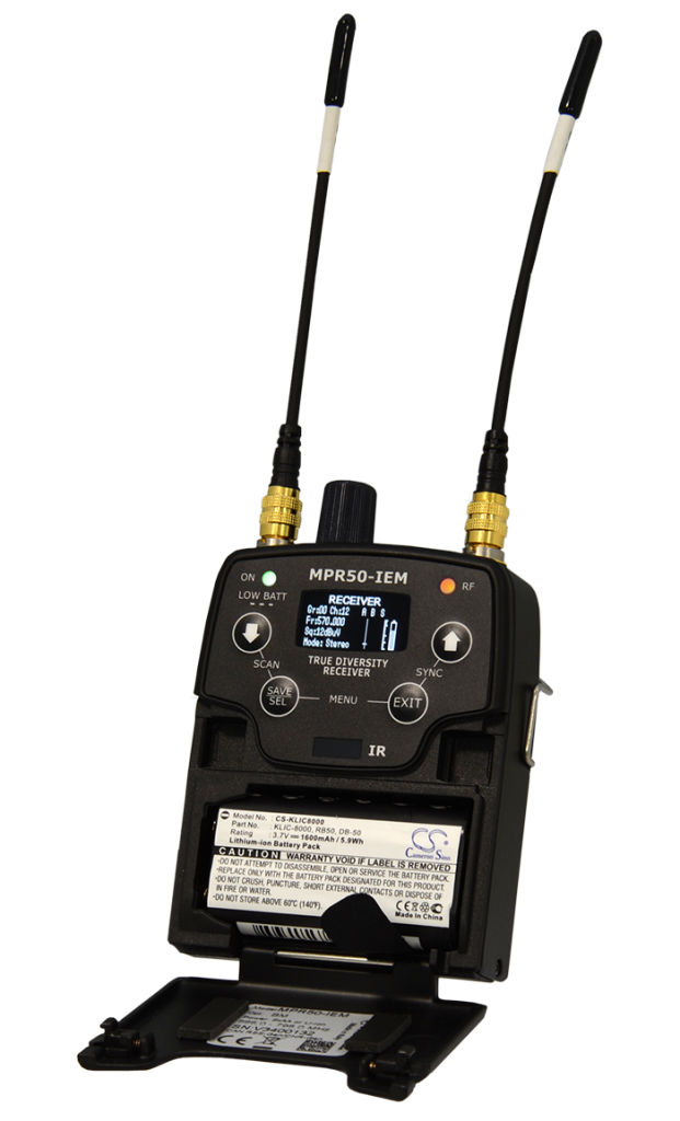 MPR50-IEM - Récepteur de poche UHF pour retour de scène IEM