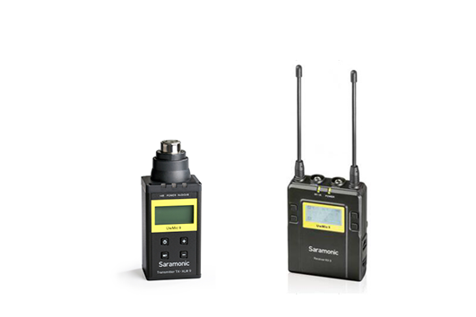 UwMic9 (TX-XLR9+RX9) - 1 émetteur « plug-on » UHF + 1 récepteur UHF