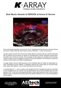 Seat Music Awards & HEROES at Arena di Verona