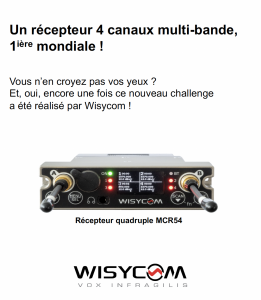 MCR54-QUAD de Wisycom